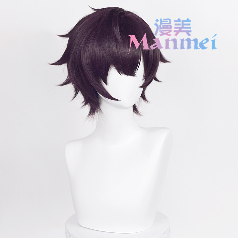 Manmei Virtual Anchor vtuber Personal Shoto cos วิกผมสั้น Backward