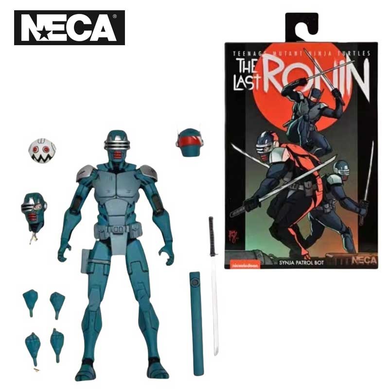 NECA 54314 ของเล่น TMNT The Last Ronin Action Figure Ultimate Synja Patrol Bot 7 Action Figure Origi