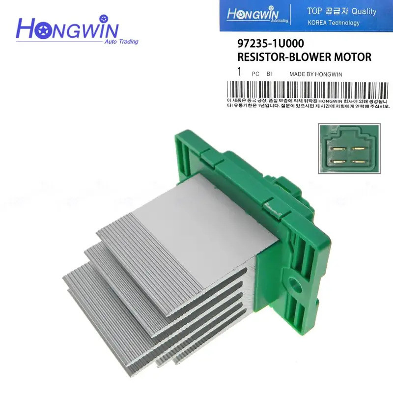 ของแท้เบอร์:97235-1U000 พัดลมหม้อน้ํามอเตอร์ความต้านทานสําหรับ Hyundai Azera Tucson Santa Fe Kia Spo