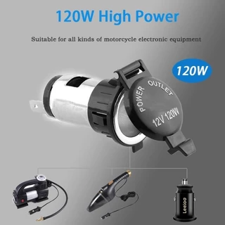 120W/250W Universal โลหะซ็อกเก็ตกันน้ํารถไฟแช็กสําหรับรถจักรยานยนต์รถบรรทุก ATV เรือ 12-24V อะแดปเตอร์