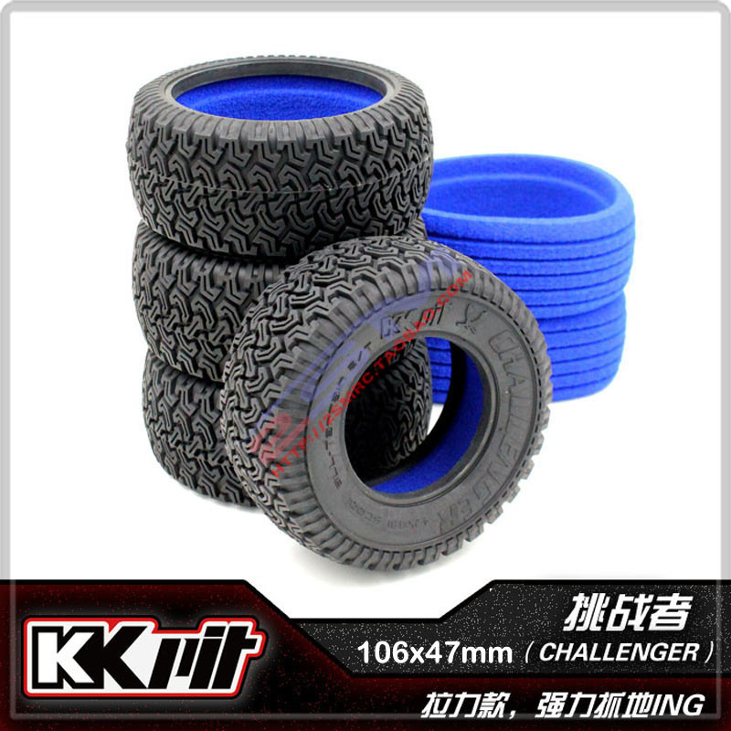 KKPIT 1/10 ยางรถบรรทุกสั้น Horizon Mud Grass Competition Liner K1 10SC 410.3 SLASH