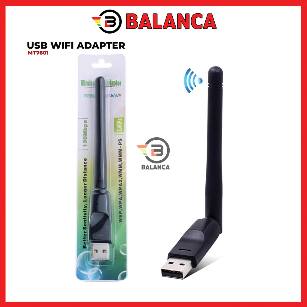 อะแดปเตอร์ USB WiFi Dongle MT7601 150Mbps สําหรับคอมพิวเตอร์แล็ปท็อปชุดกล่องด้านบน – WiFi USB Dongle