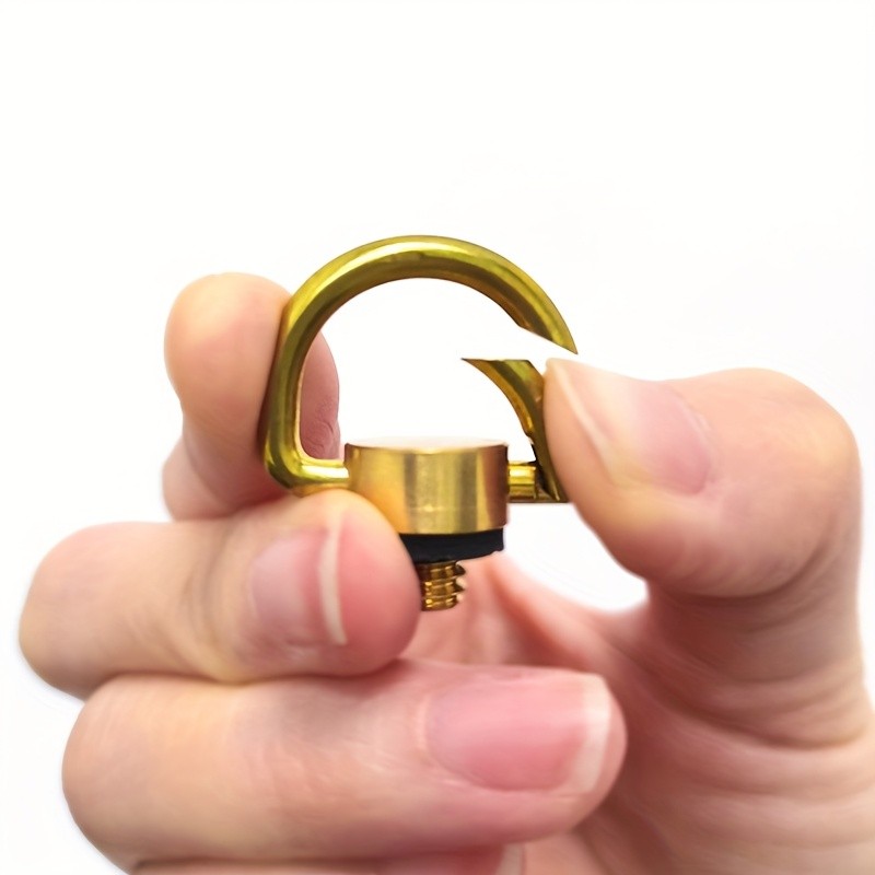 อุปกรณ์ติดตั้ง ง-แหวน ทองเหลืองสําหรับไฟตั้งแคมป์, การออกแบบเปิดสปริงด้านบน, แขวนง่าย