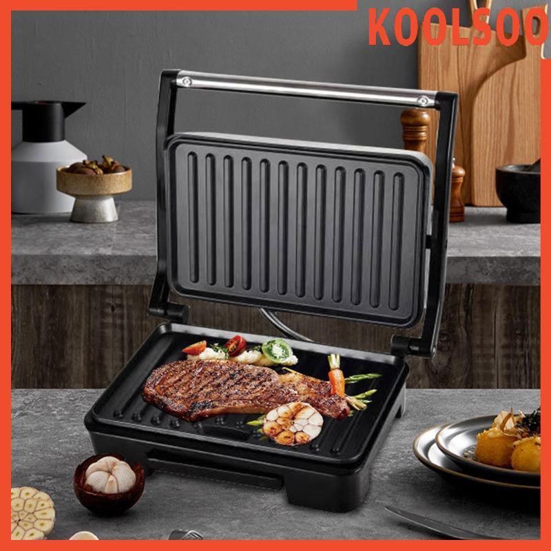 [Koolsoo] Electric Panini Press Compact Sandwich Press สําหรับเบอร์เกอร์ขนมแซนวิช