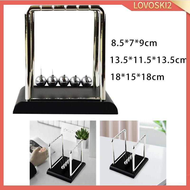 [Lovoski2] Newton Cradle Balance Balls ของเล่นเพื่อการศึกษาสําหรับเด็กลูกบอลลูกตุ้มสําหรับตกแต่ง