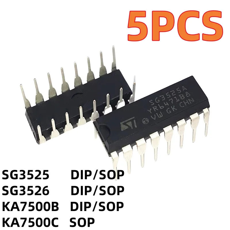5PCS SG3524N DIP16 SG3525A SG3525 PIG-16 SG3524DR SG3524 SOP-16 SG3526N SG3526 KA7500 KA7500 KA7500B