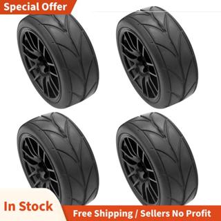 4 ชิ้น 1/10 ยางยาง Rc Racing รถยางบนแผนที่ล้อขอบ Fit สําหรับ…