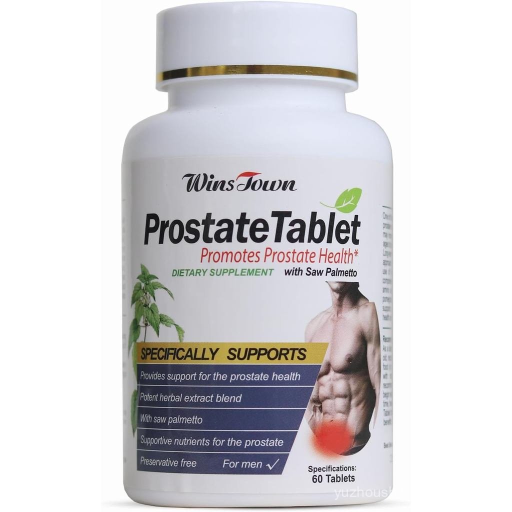 Prostate Pills, Saw Palmetto Prostate Health Supplements for Men, Support Hair Health, Urinary Tract