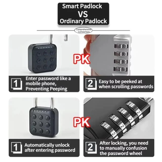 ล็อคลายนิ้วมือ Keyless Security กันน้ําสมาร์ทกุญแจลายนิ้วมือป้องกันการโจรกรรมแบตเตอรี่