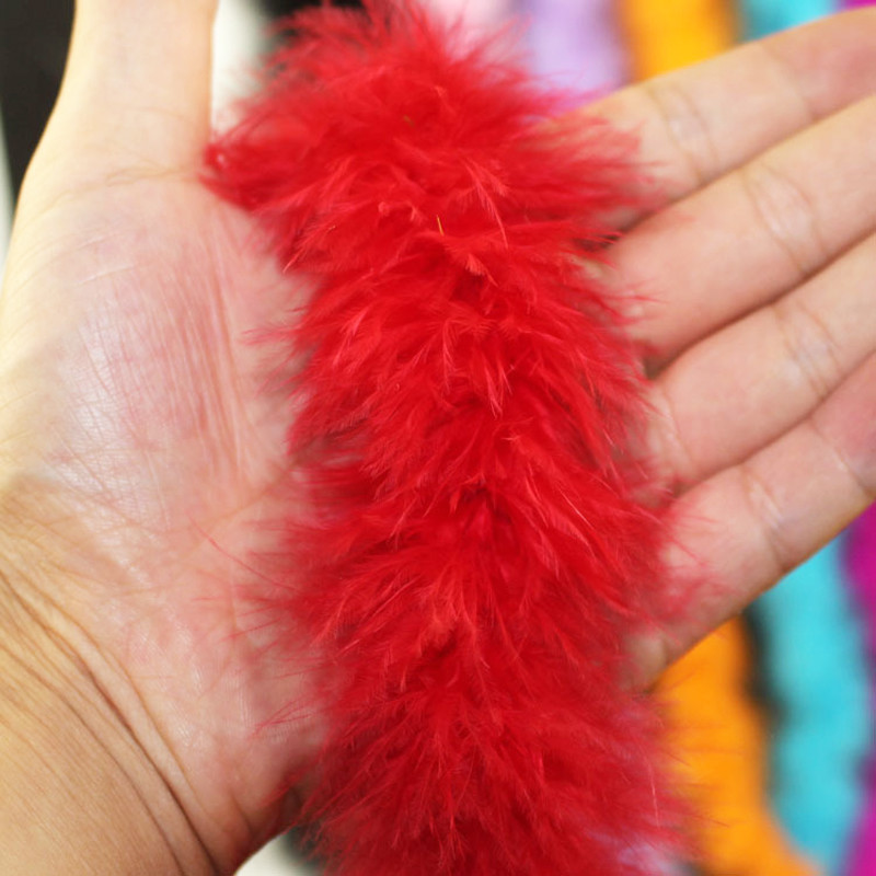 2Yard Feather Boas ตุรกี 1.82Meter สําหรับงานฝีมือเทปริบบิ้นเสื้อผ้าชุดหมวกยาวเส้นผ่านศูนย์กลาง 4-5 ซม.สีขาวสีดํา Royal Blue Trim - รูปที่ 3