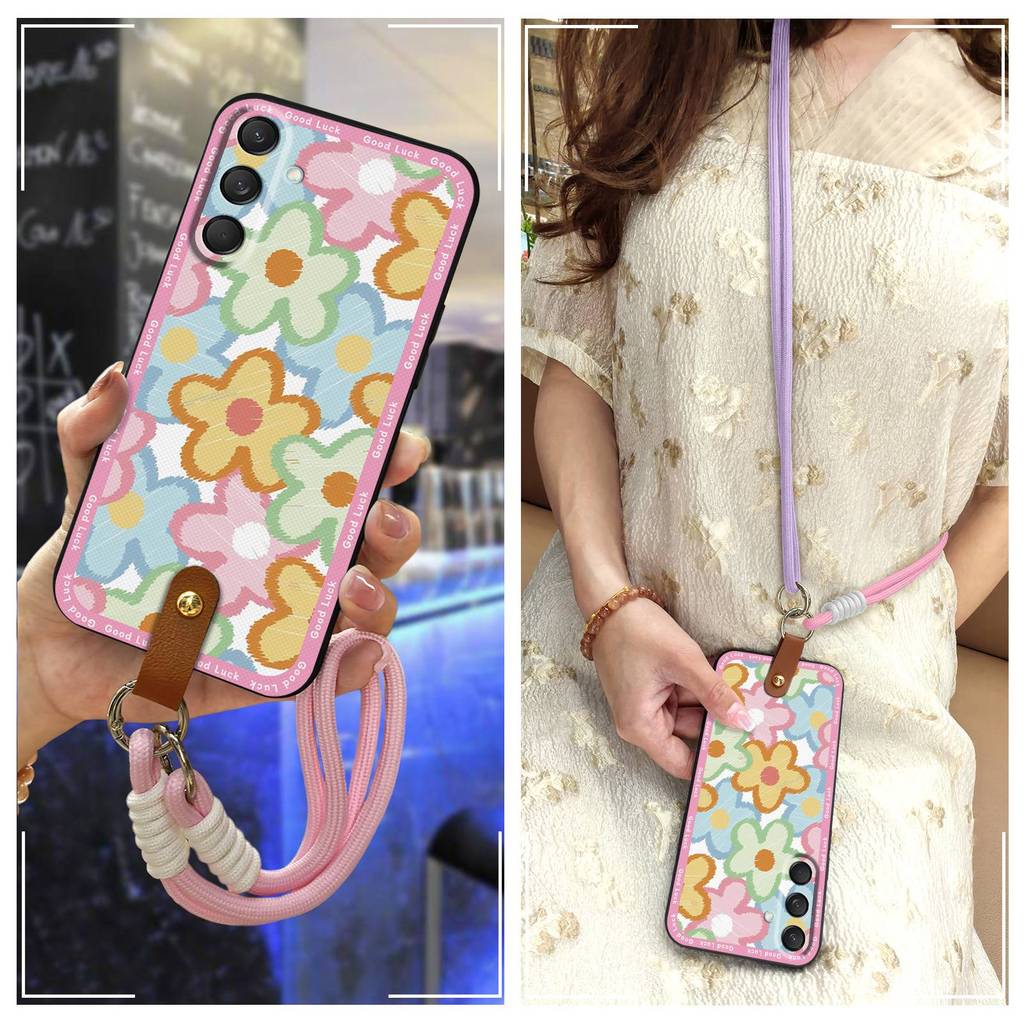 SAMSUNG น่ารักกันกระแทกเคสโทรศัพท์สําหรับSamsung Galaxy M55 5G/SM-M556B/C55/F55/M55S Crossbodyปกหลัง