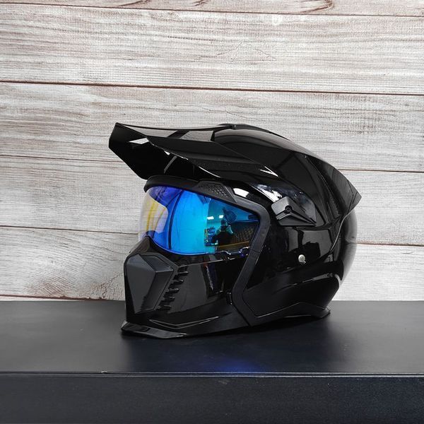 Street Fighter Combination หมวกกันน็อครถจักรยานยนต์ผู้ชายผู้หญิง Retro หมวกกันน็อค Four Seasons รถจั