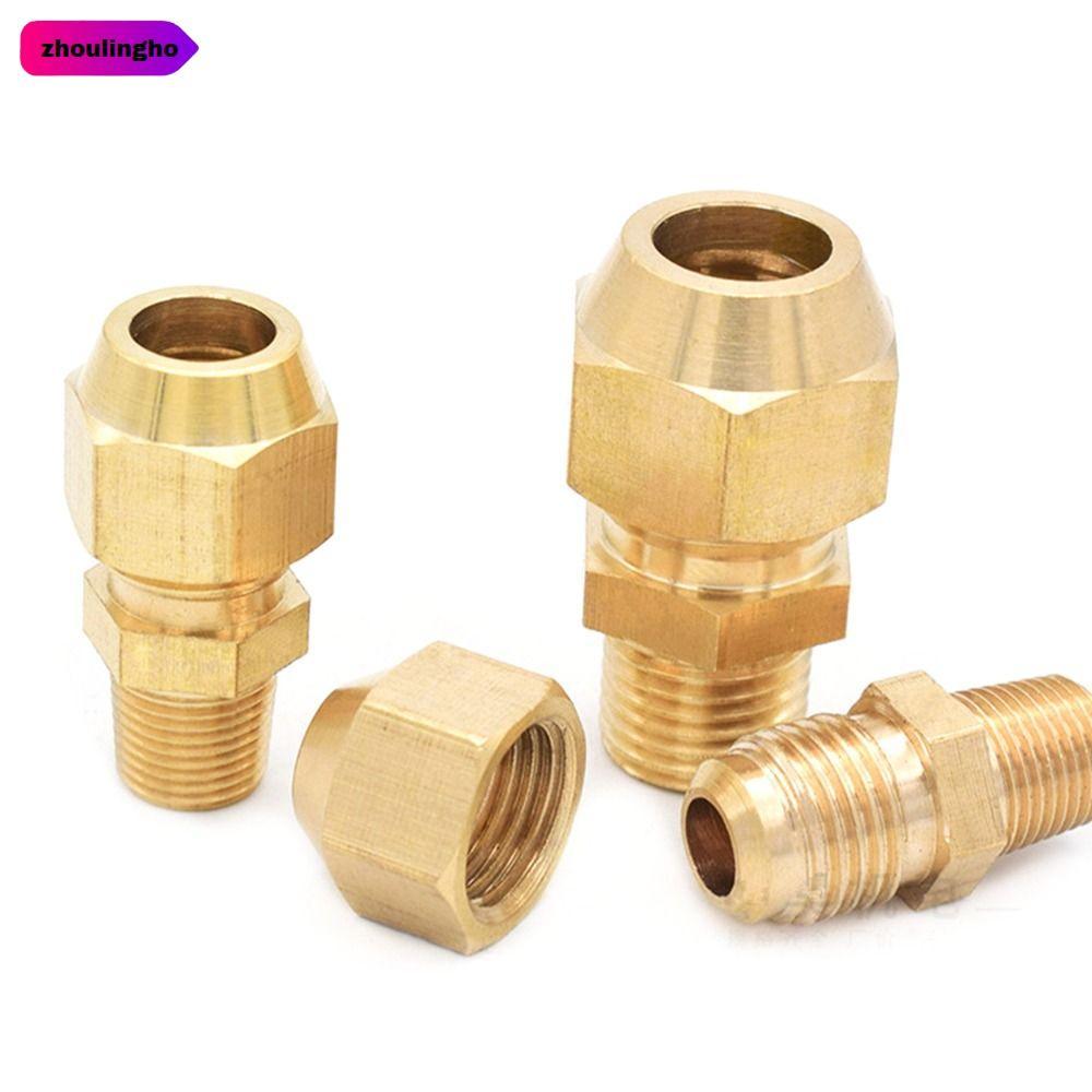 ZHOULINGHO ข้อต่อท่อ, F/M 1/8" 1/4 "3/8" 1/2 "ท่อ Barb, ทนทาน OD 6-10 มม.ทองเหลืองท่อ Fitting ชาย/หญ