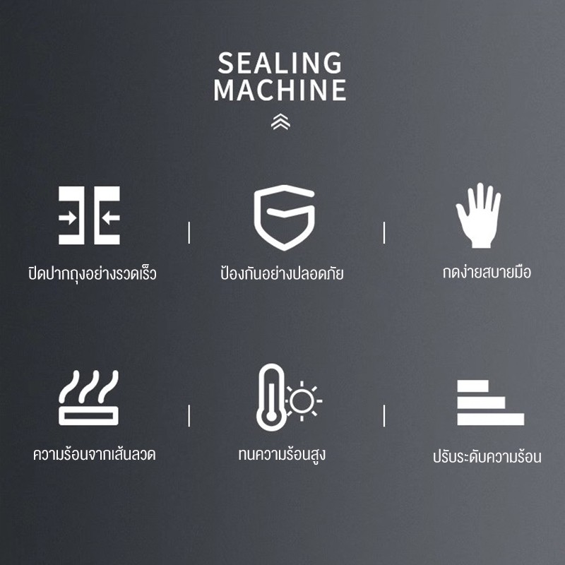 LENODI เครื่องซีลถุงสีขาว 10/20/30/40 ซม. ให้เลือก ปิดปากถุง เครื่องซีลถุงพลาสติก และมีถุงซีลสำหรับซีลปิดปากถุง - รูปที่ 2