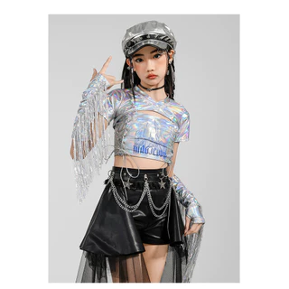ชุดแจ๊สแดนซ์สำหรับหนุ่มและสาว กระโปรงแฟชั่น พร้อมชุดแสดงบนเวที และชุดเด็ก ทันสมัย สไตล์เย็น ๆ