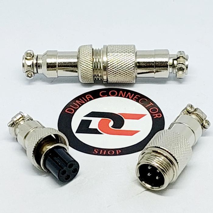 CB CONNECTOR GX12 CABLE WAYER CONNECTOR 4PIN 12MM ใหม่....!!!