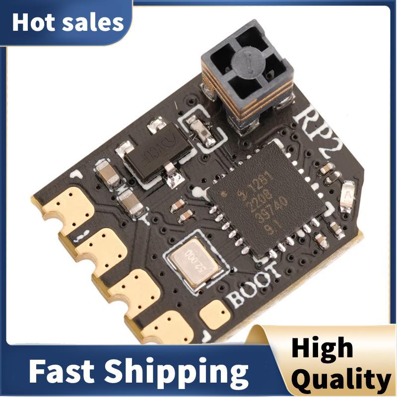 RP2 ตัวรับสัญญาณนาโน PCB สีดําความล่าช้าต่ําสําหรับรุ่น TX16S TX12 ELRS