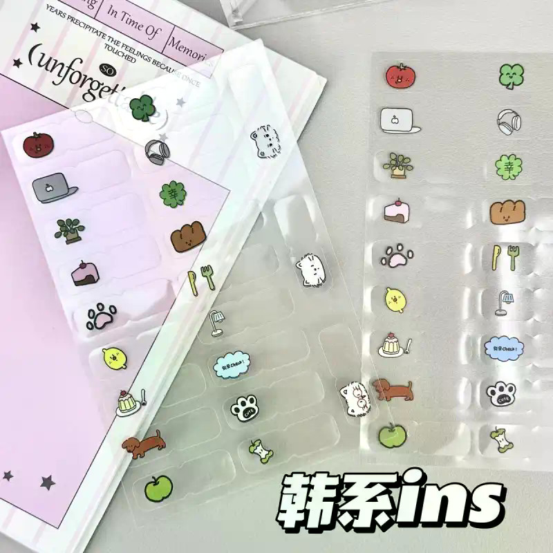 [Koo Ka]♥สติกเกอร์ดัชนีมูลค่าสูงผลิตภัณฑ์ใหม่ อิน สติกเกอร์น่ารักสไตล์เกาหลีนมใสกระดาษโน้ตวาง - รูปที่ 7