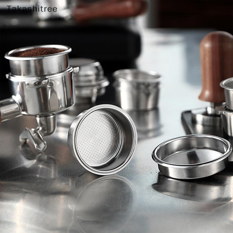 (Takashitree) 51/54/58MM ตะกร้ากรองกาแฟเปลี่ยนสแตนเลส Bottomless Portafilter Espresso Filter อุปกรณ์
