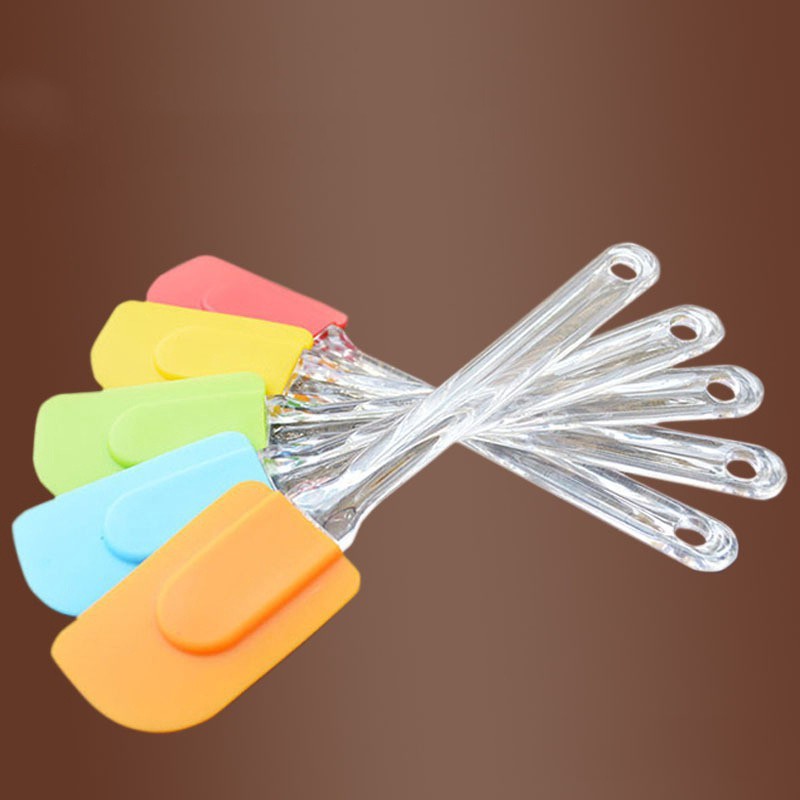 เครื่องมืออบสําหรับเค้กซิลิโคนคู่ไม้พายช้อนคุกกี้ไม้พาย Pastry Scraper Mixer Butter