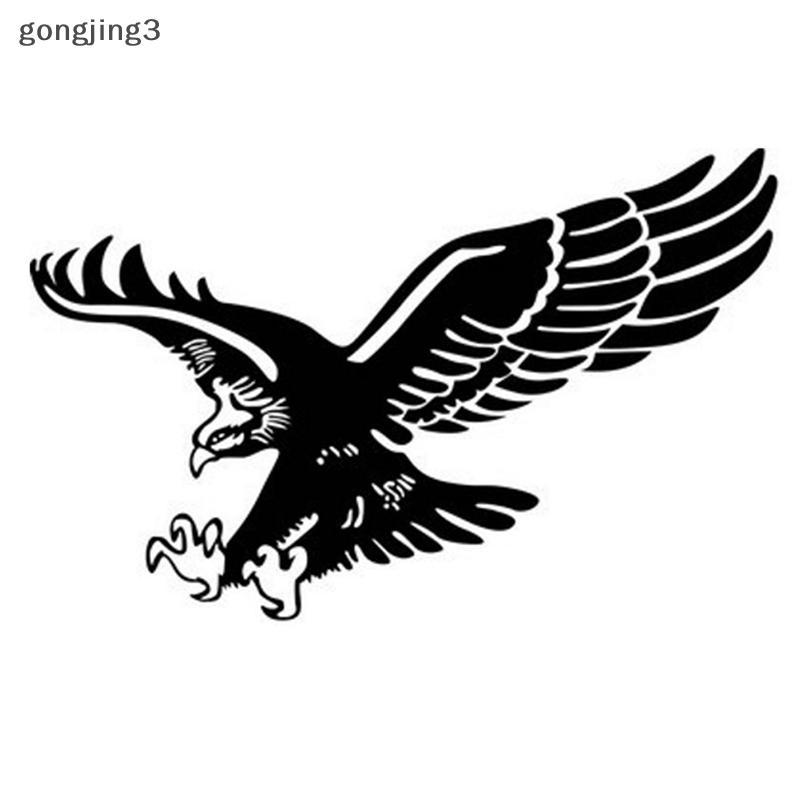 Gongjing3 Fashion Eagle Car Stickers Auto Door Hood Cover Sticker จัดแต่งทรงผมรถซ้ายขวา th