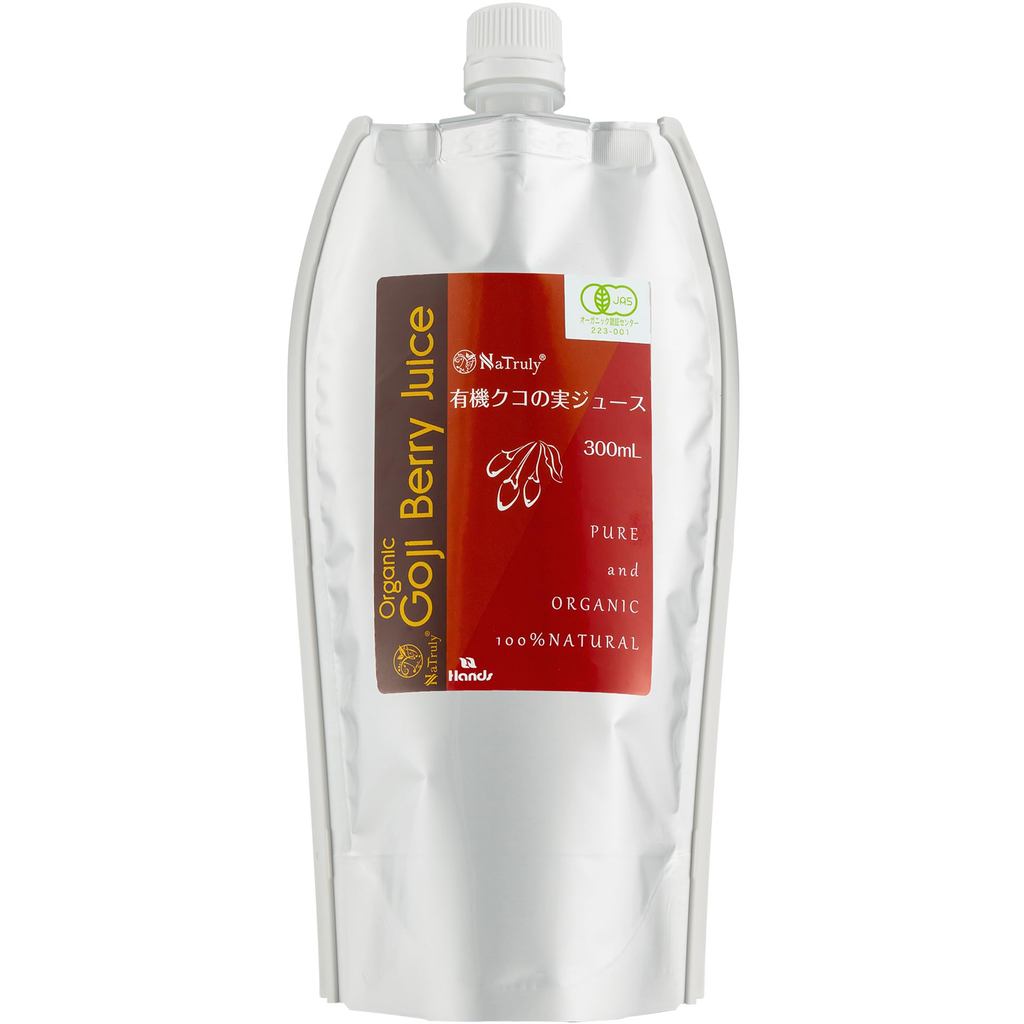 NaTruly Organic Goji Berry Juice 300ml - 100% Pesticide-Free, Additive-Free