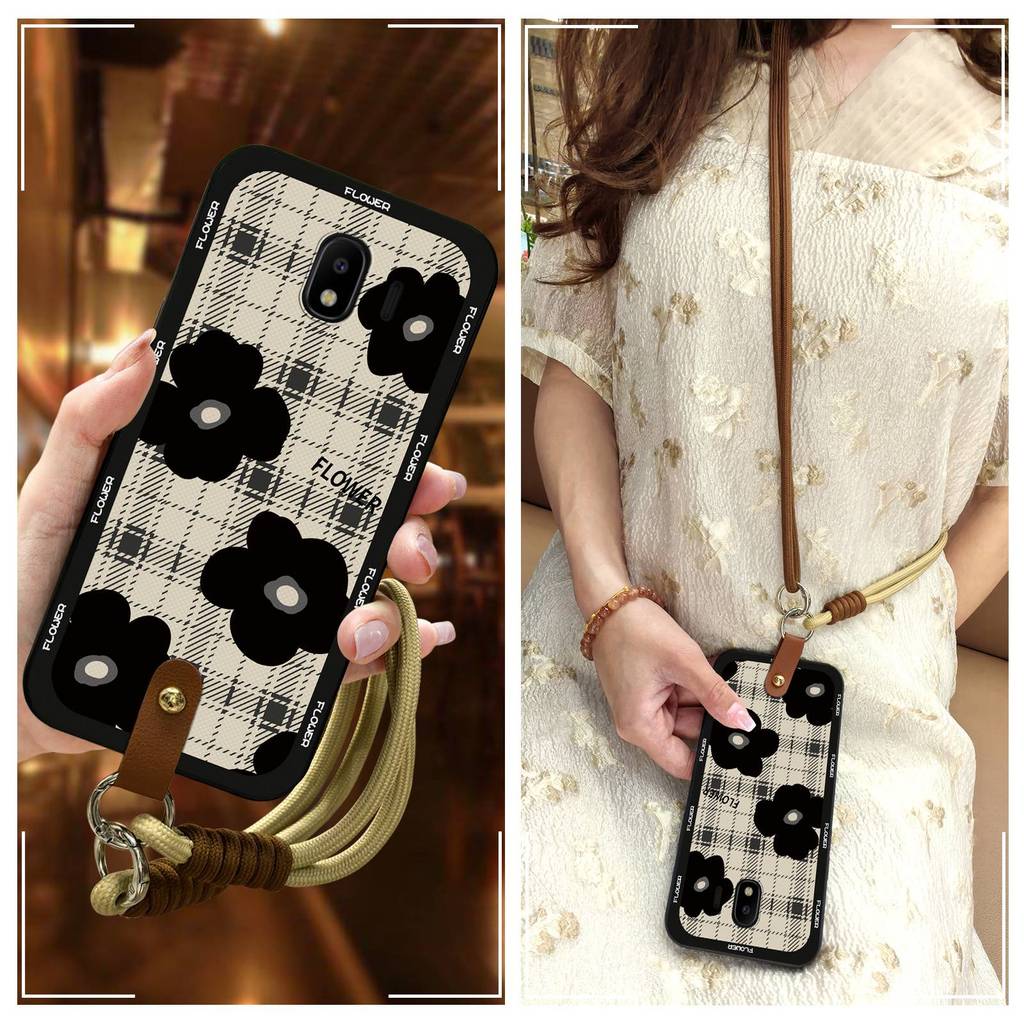 SAMSUNG ป้องกันฝุ่นแฟชั่นออกแบบเคสโทรศัพท์สําหรับSamsung Galaxy J4 2018/J400Fน่ารักเต็มห่อปกหลังGraf