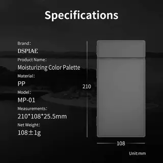 Moisturizing Color Palette By DSPIAE ถาดผสมสีแบบเปียก สำหรับสีอะคริลิค / ดีคอลน้ำ