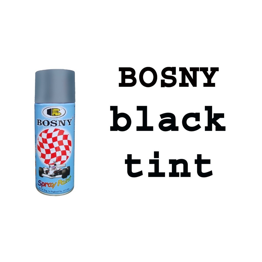สีสเปรย์ บอสนี่ ดำใส โปร่งแสง สีดำแก้ว (รมดำ) Bosny No.1000 bonus