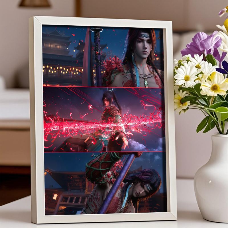 Cang Yuan Tu Yan Feng Man Zhu Shahua กรอบรูป Swing ตารางมูลค่าสูงเดสก์ท็อปผลิตภัณฑ์สําเร็จรูปอะนิเมะ