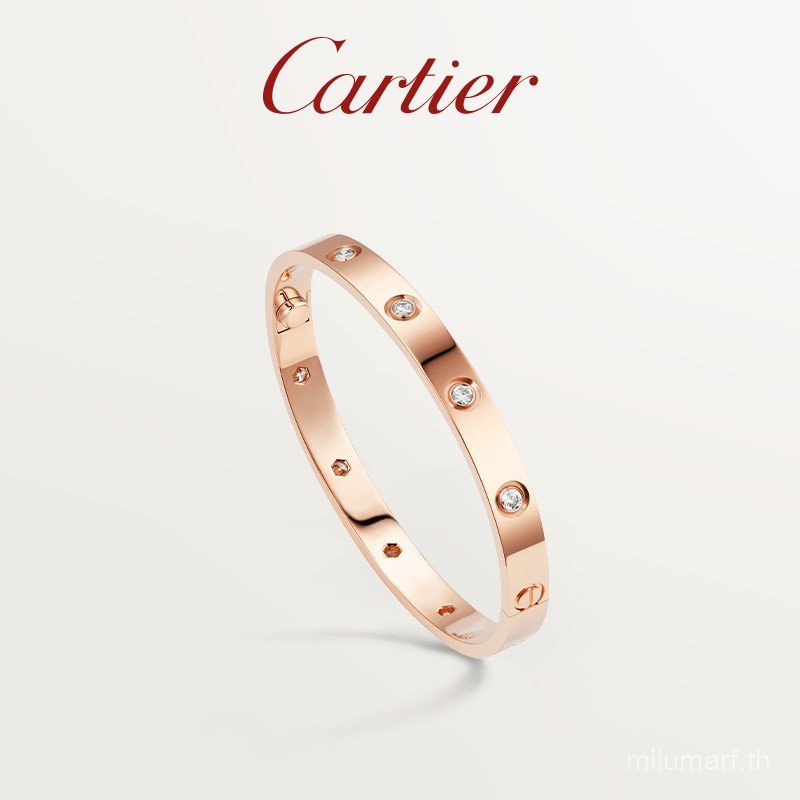 กำไลเพชรโรสโกลด์ Cartier LOVE Series ของขวัญสำหรับคู่รัก โมเดล 6LUC