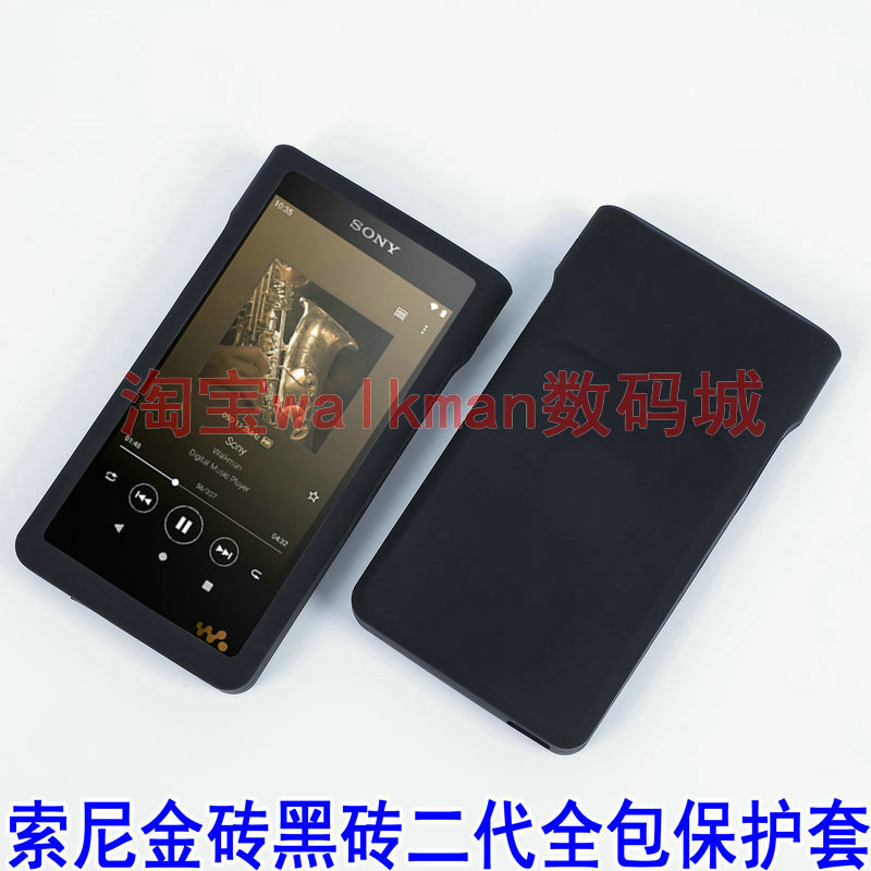 เหมาะสําหรับ Sony WM1AM2 WM1ZM2 กรณีสีดําอิฐทองอิฐรุ่นที่สองเคสซิลิโคน Sony WM1AM2 กรณี