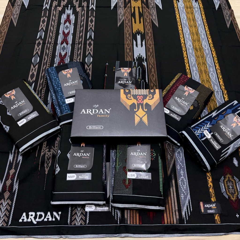 KATUN Ardan Family Brilliant Gold Silver Cotton Sarong