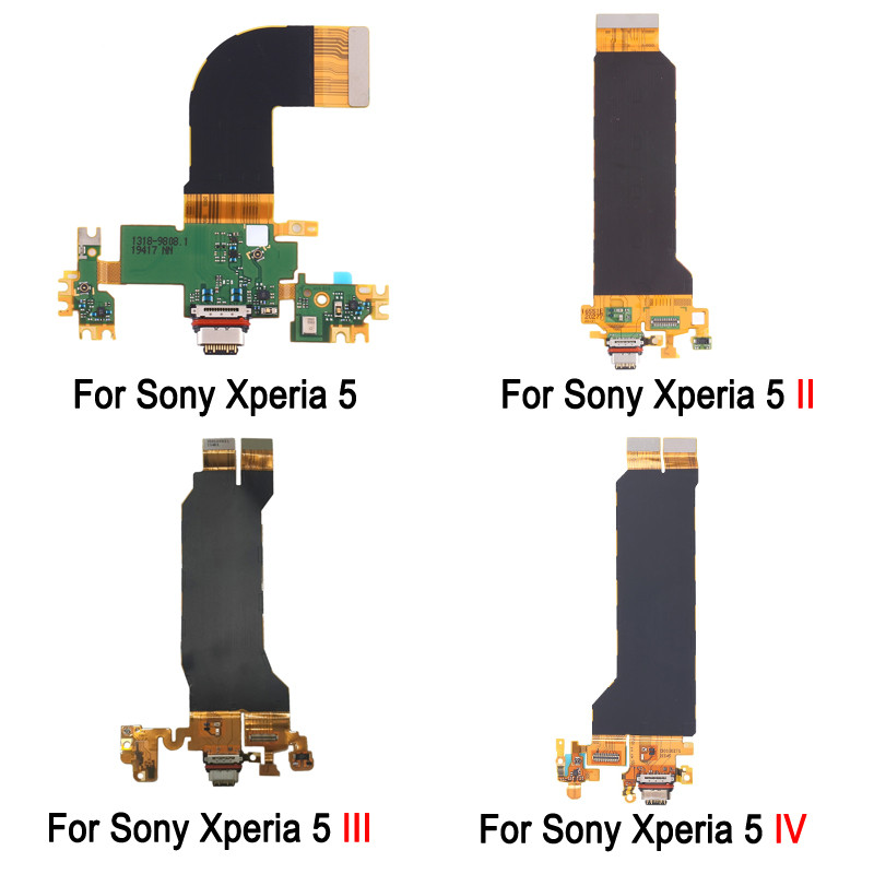 1 ชิ้นพอร์ตชาร์จ USB Flex Cable สําหรับ Sony Xperia 5 IV 2022 / Xperia 5 III 2021 / Xperia 5 II 2020