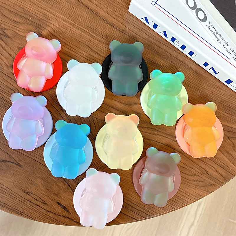 3d หมีป่ารอบแม่เหล็กผู้ถือโทรศัพท์สําหรับ IPhone 16 15 14 13 12 Pro Max 14 Plus พับแหวน Grip ยืดตาราง P1