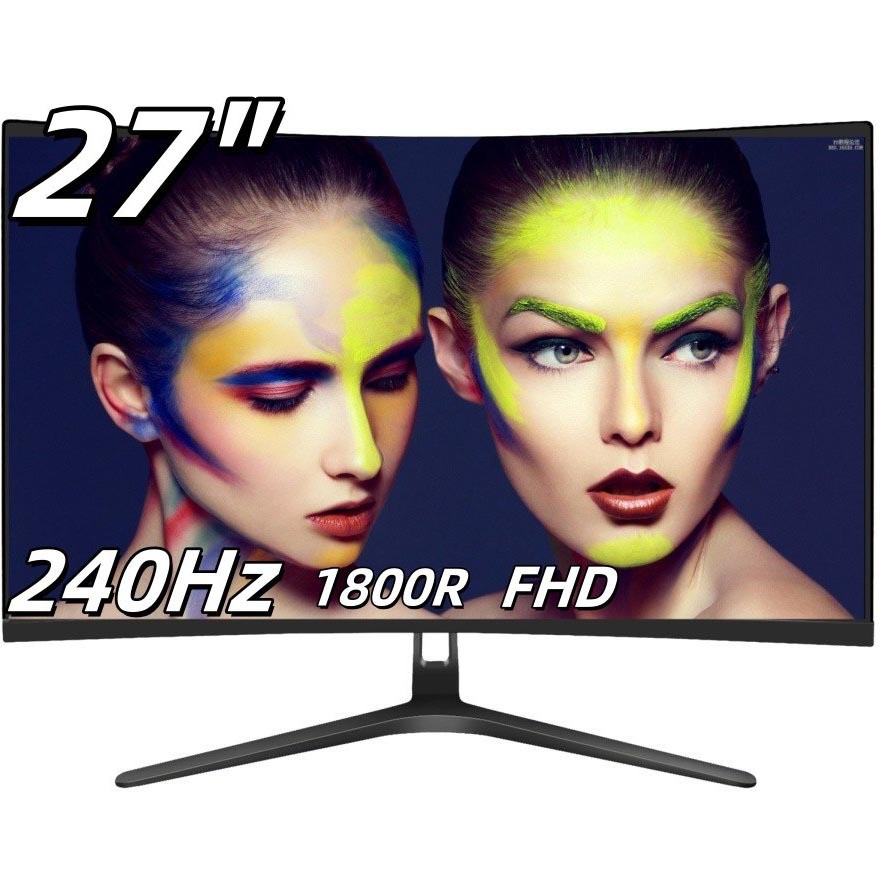 Huiguan 90 cm 240Hz จอภาพสําหรับเล่นเกมโค้ง 27 นิ้ว FHD 240Hz จอภาพสําหรับเล่นเกม