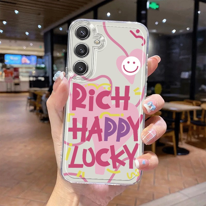 โปร่งใส Tpu SILICONE Soft Case Scribble ตัวอักษรสําหรับ OPPO reno A18 A3S A5S A15 A54 A53 A57 5 A12 