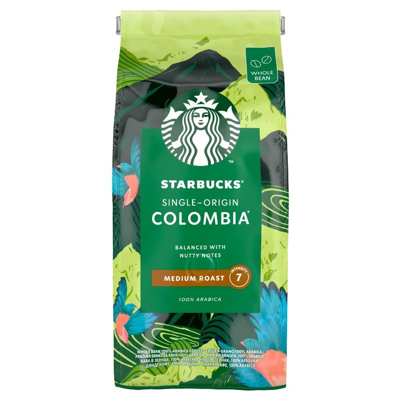สตาร์บัคเมล็ดกาแฟโคลัมเบียมีเดียมโรสต์ 200ก Starbucks Coffee Beans Colombia Medium Roast 200g. [บาร์โค้ด 8934804045740]