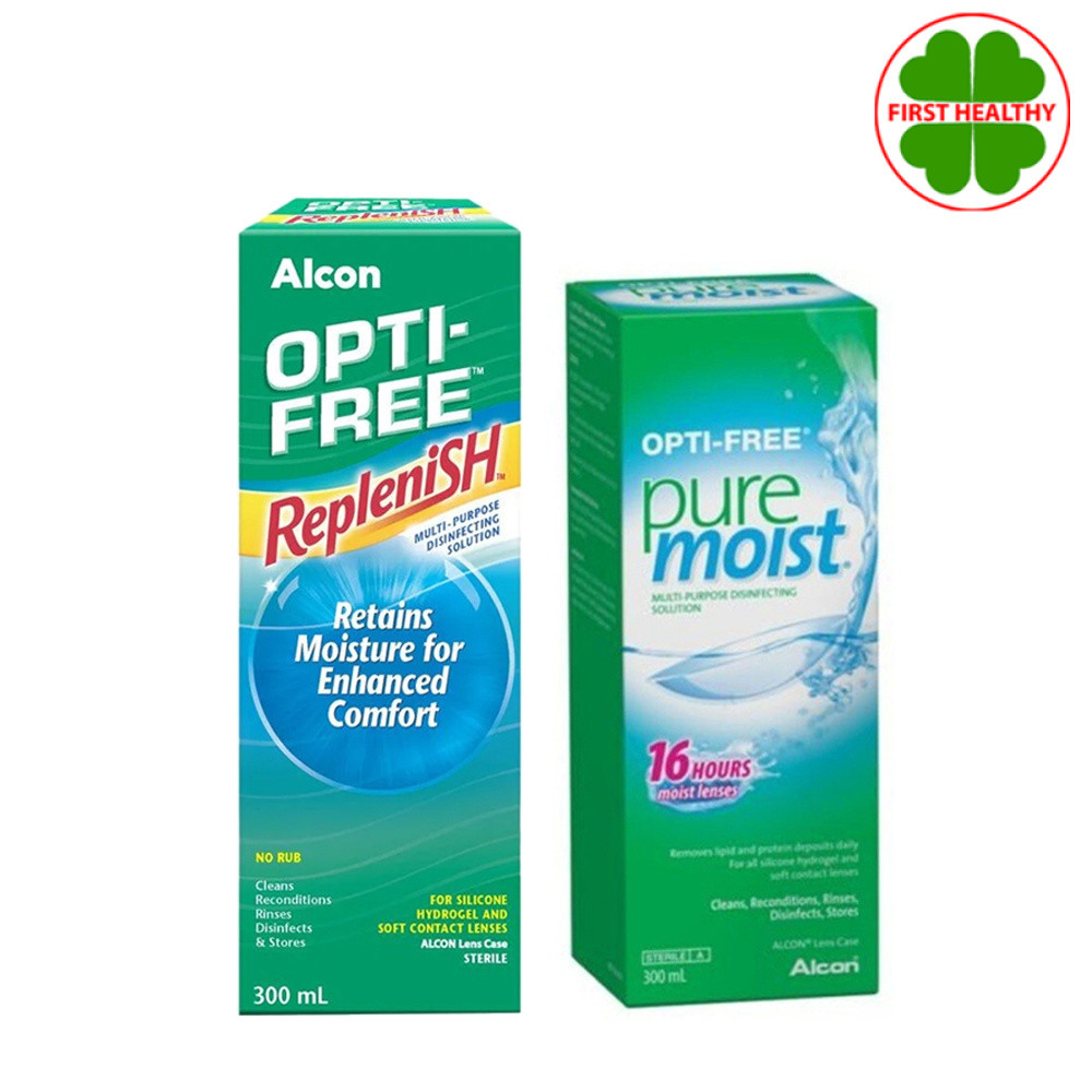 OPTI-FREE RepleniSH / Pure Moist น้ำยาล้างแช่ ความชุ่มชื่น (1 ขวด 90/300ml.)