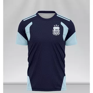 Argentina Training Jersey 2026 Full Printing 3D พิมพ์โพลีเอสเตอร์ระบายอากาศแห้งเร็ว unisex ฤดูร้อนด้านบน