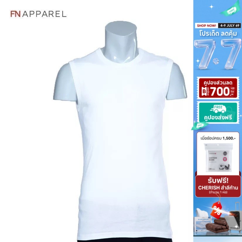 NIPON เสื้อยืดแขนกุด ผ้าฝ้ายนุ่มสบาย ระบายอากาศดี สวมใส่สบาย
