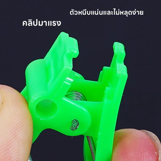 กระดิ่งตกปลา กระดิ่งคู่ กระดิ่งตกปลาสองลูก คลิปกระดิ่งหนีบคันเบ็ดผิวยางกันลื่น ไม่ทำร้ายผิวคันเบ็ด สองกระดิ่งเสียงดัง