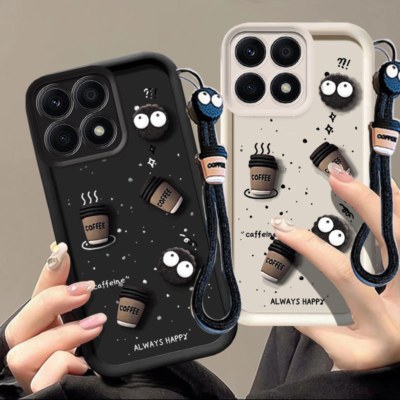 เคส Honor x8a เคส Honor x8c การออกแบบถ้วย 3D เคสโทรศัพท์มือถือซิลิโคน TPU ทนทาน