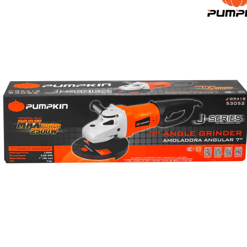 PUMPKIN เครื่องเจียร์ไฟฟ้า รุ่น J-G9418 ขนาด 7 นิ้ว 2500 วัตต์ thumbnail 7