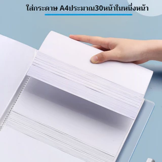 แฟ้มสอดเอกสาร 20 / 60 / 80 / 100หน้า มีซองใส อุปกรณ์สำนักงาน แฟ้มเอกสาร A4 โทนพาสเทล BladeX