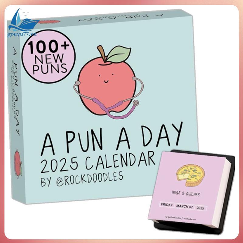 2025 Punny Daily Desk Calendar 2025 Page A Day Dad Joke Calendar