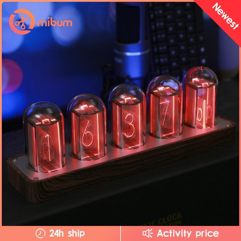 [Mibum] Nixie Tube นาฬิกาปลุกอิเล็กทรอนิกส์จําลองหลอดเรืองแสง Retro Nixie Tube Digital