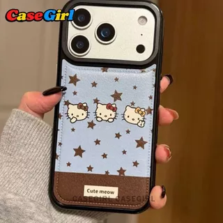 เคสไอโฟน iPhone 17 16 14 11 13 15 12 Pro Max XS XR X Max 14 16 Plus ลายHello Kitty สวยปัง ป้องกันเต็มรูปแบบ