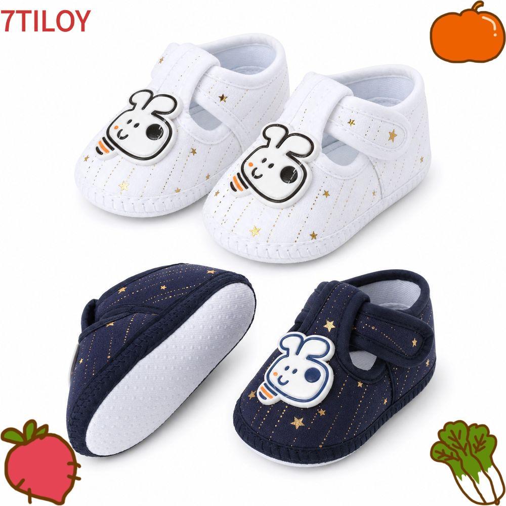 7TILOYSHOP First Walker Shoes, Cartoon Animals Anti-slip Infant Walker Shoes, Cute Soft Sole Breatha