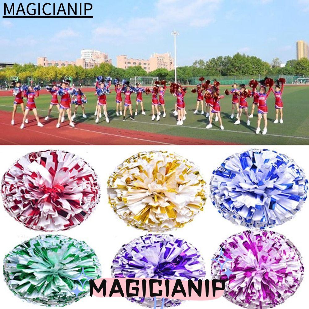 MAGICIANIP 2 ชิ้นเชียร์ลีดเดอร์เชียร์บอลแหวนนิ้วสไตล์การแข่งขันดอกไม้แฟนซีคลับอุปกรณ์กีฬา